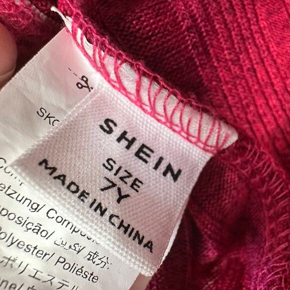 Shein Bundle of 3 Pants Girl SZ 7Y Flared Knitted Pull On Elastic Waistband Soft - Picture 3 of 11